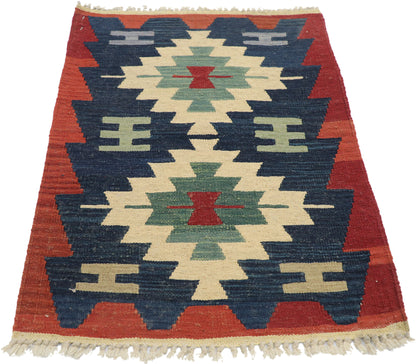 2 x 3 Vintage Persian Shiraz Kilim Rug 77911