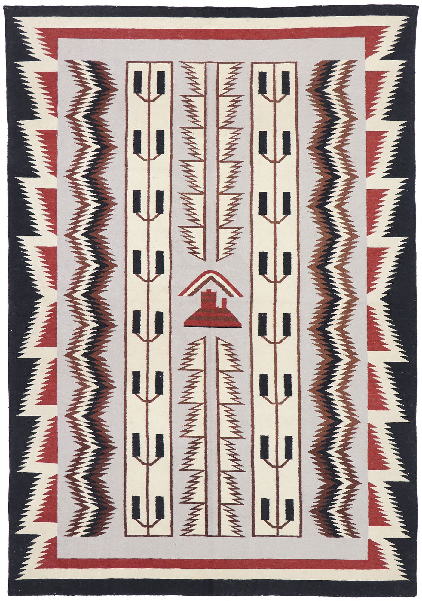 6 x 9 Vintage Maramures Romanian Kilim Rug 77922