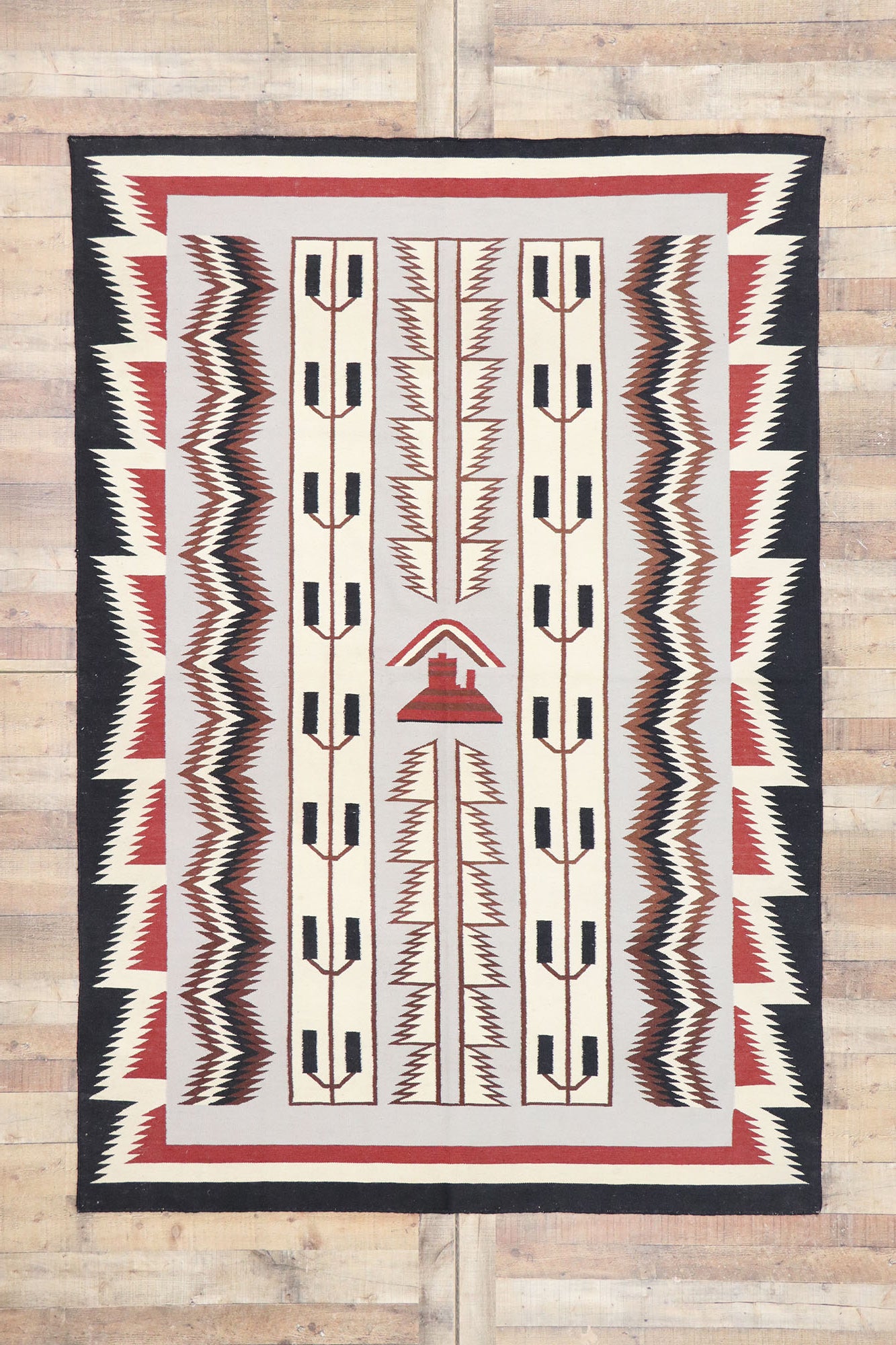 6 x 9 Vintage Maramures Romanian Kilim Rug 77922