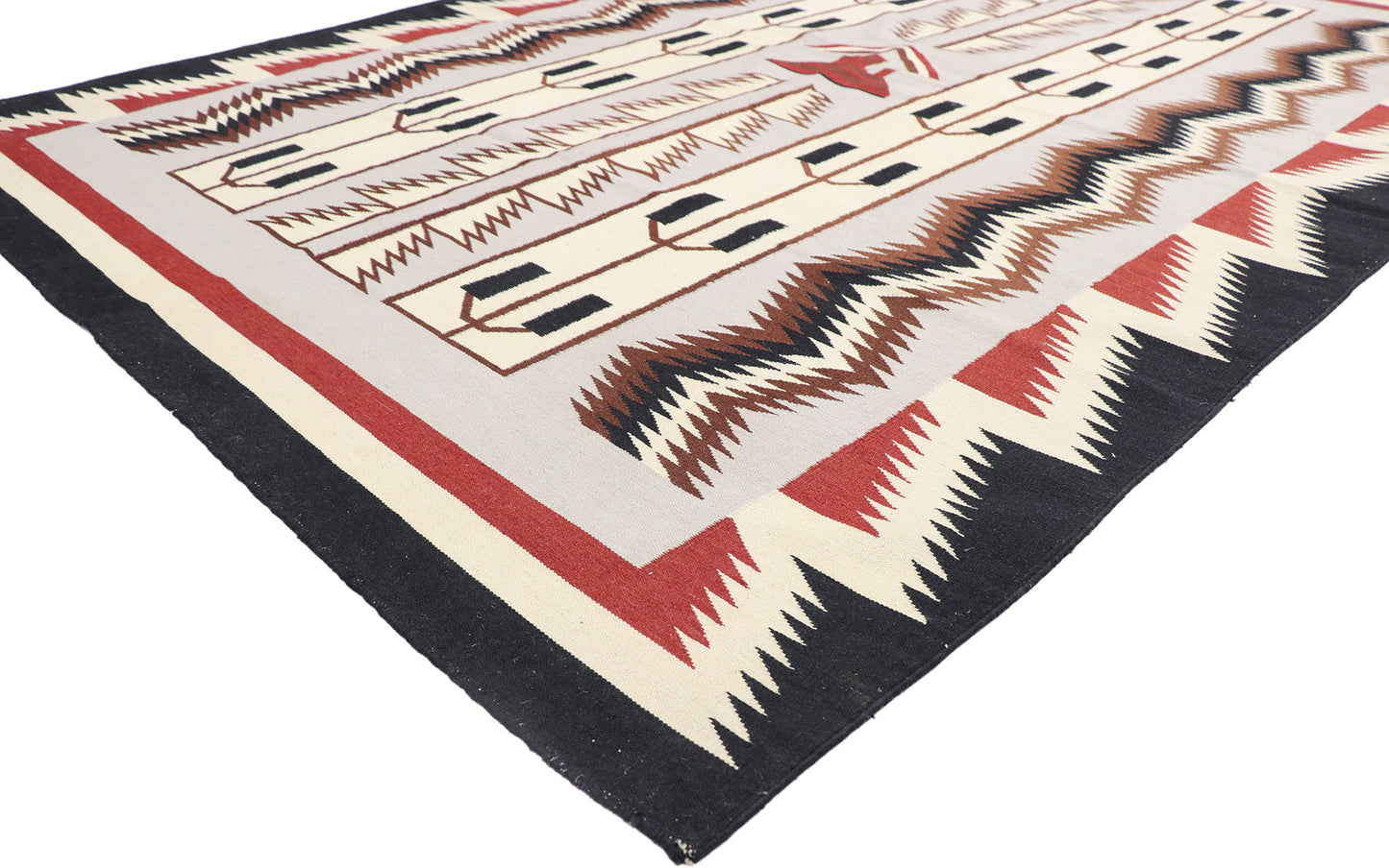 6 x 9 Vintage Maramures Romanian Kilim Rug 77922