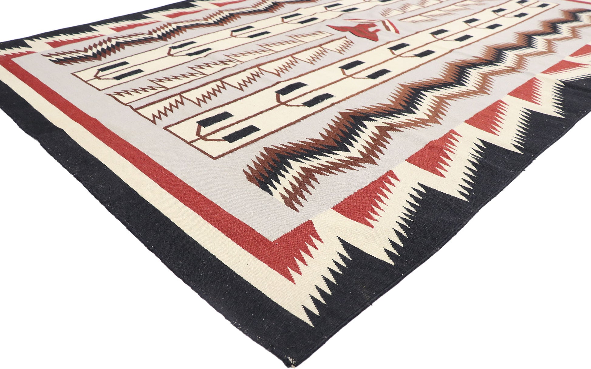 6 x 9 Vintage Maramures Romanian Kilim Rug 77922