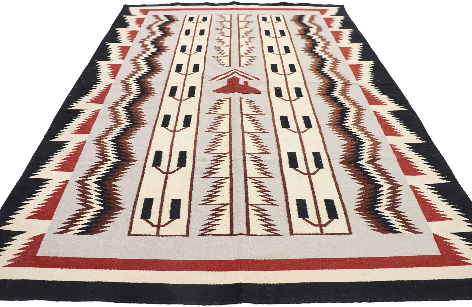 6 x 9 Vintage Maramures Romanian Kilim Rug 77922