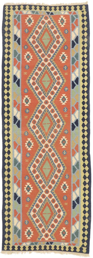 4 x 10 Vintage Persian Shiraz Kilim Rug 77925
