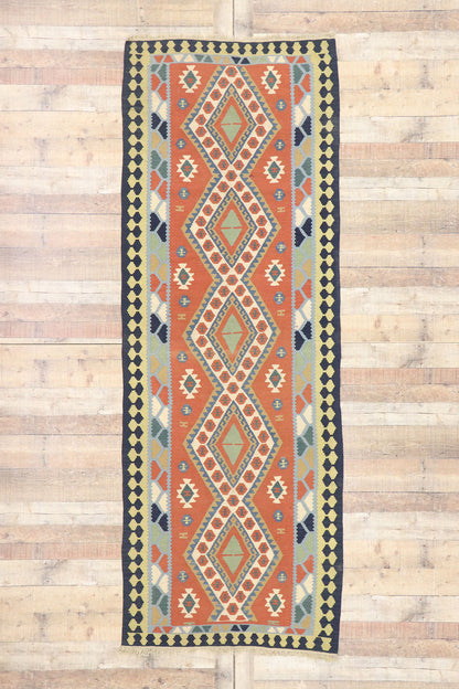 4 x 10 Vintage Persian Shiraz Kilim Rug 77925