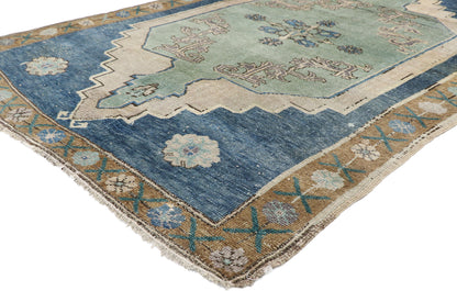 5 x 8 Vintage Turkish Oushak Rug 77927