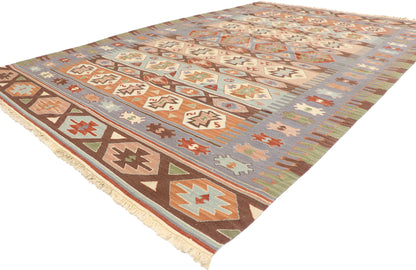 6 x 9 Vintage Persian Shiraz Kilim Rug 77931