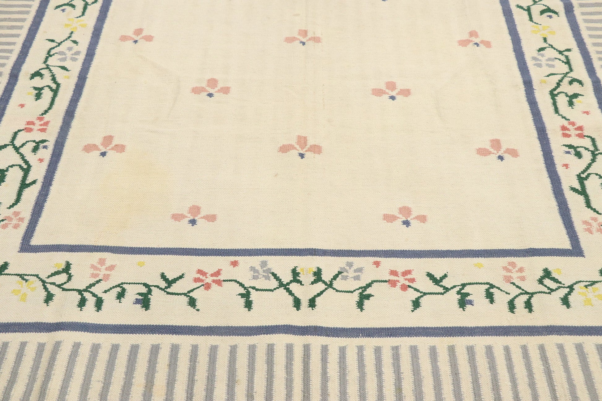 6 x 9 Vintage Indian Dhurrie Rug 77934