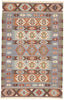 4 x 6 Vintage Persian Shiraz Kilim Rug 77935