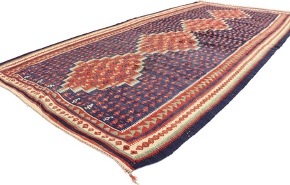5 x 9 Vintage Persian Bijar Kilim Rug 77940