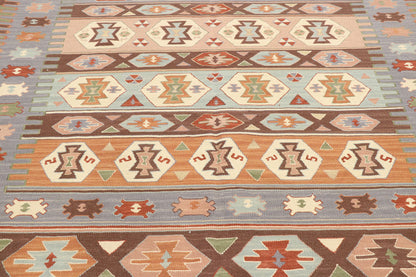 6 x 8 Vintage Persian Shiraz Kilim Rug 77946