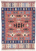 6 x 8 Vintage Persian Bijar Kilim Rug 77947