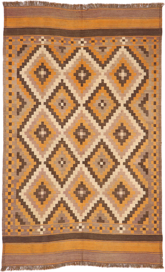 6 x 9 Vintage Afghan Kilim Rug 77948
