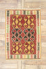 3 x 4 Vintage Persian Shiraz Kilim Rug 77950