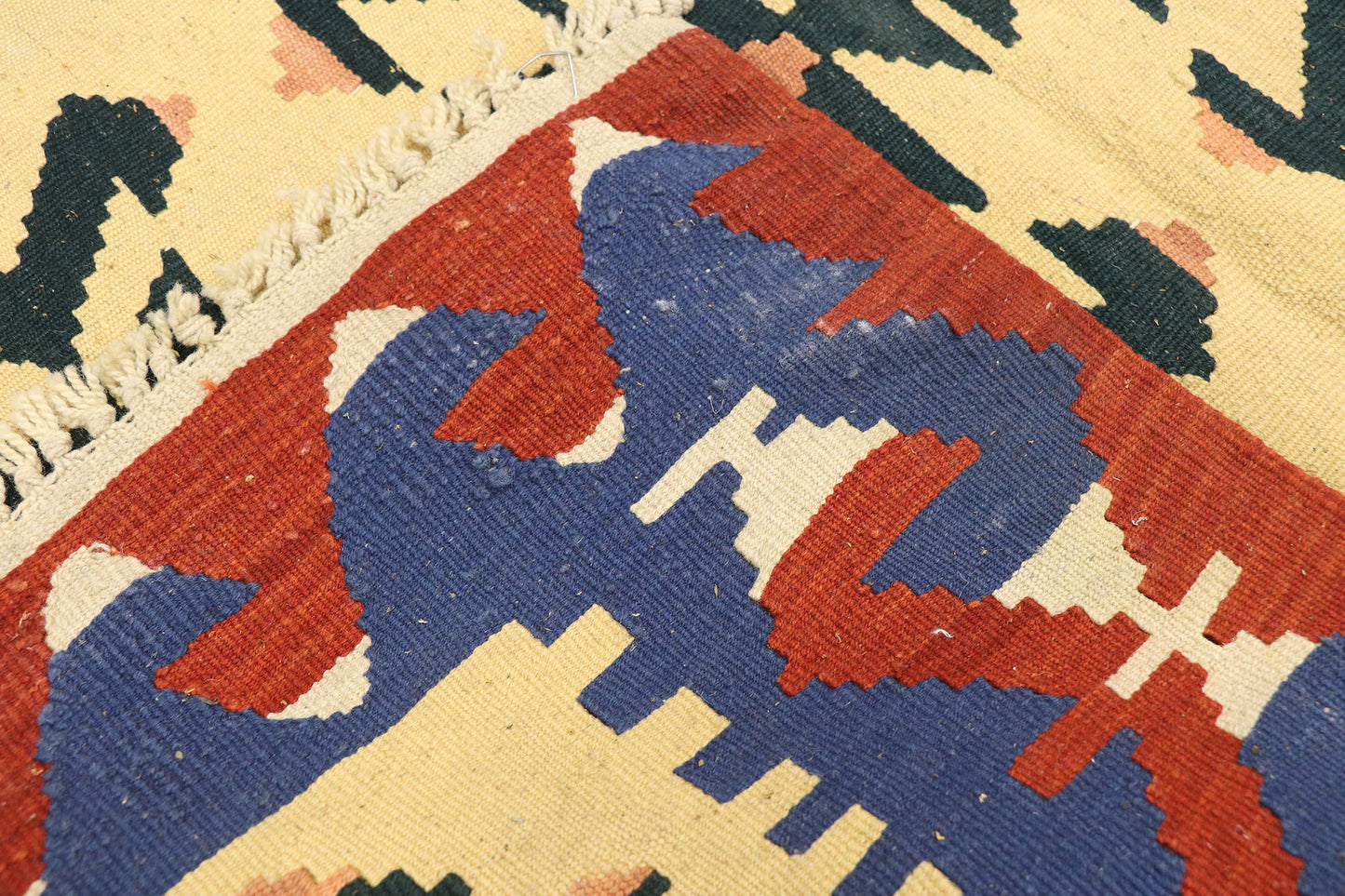 3 x 4 Vintage Persian Shiraz Kilim Rug 77955
