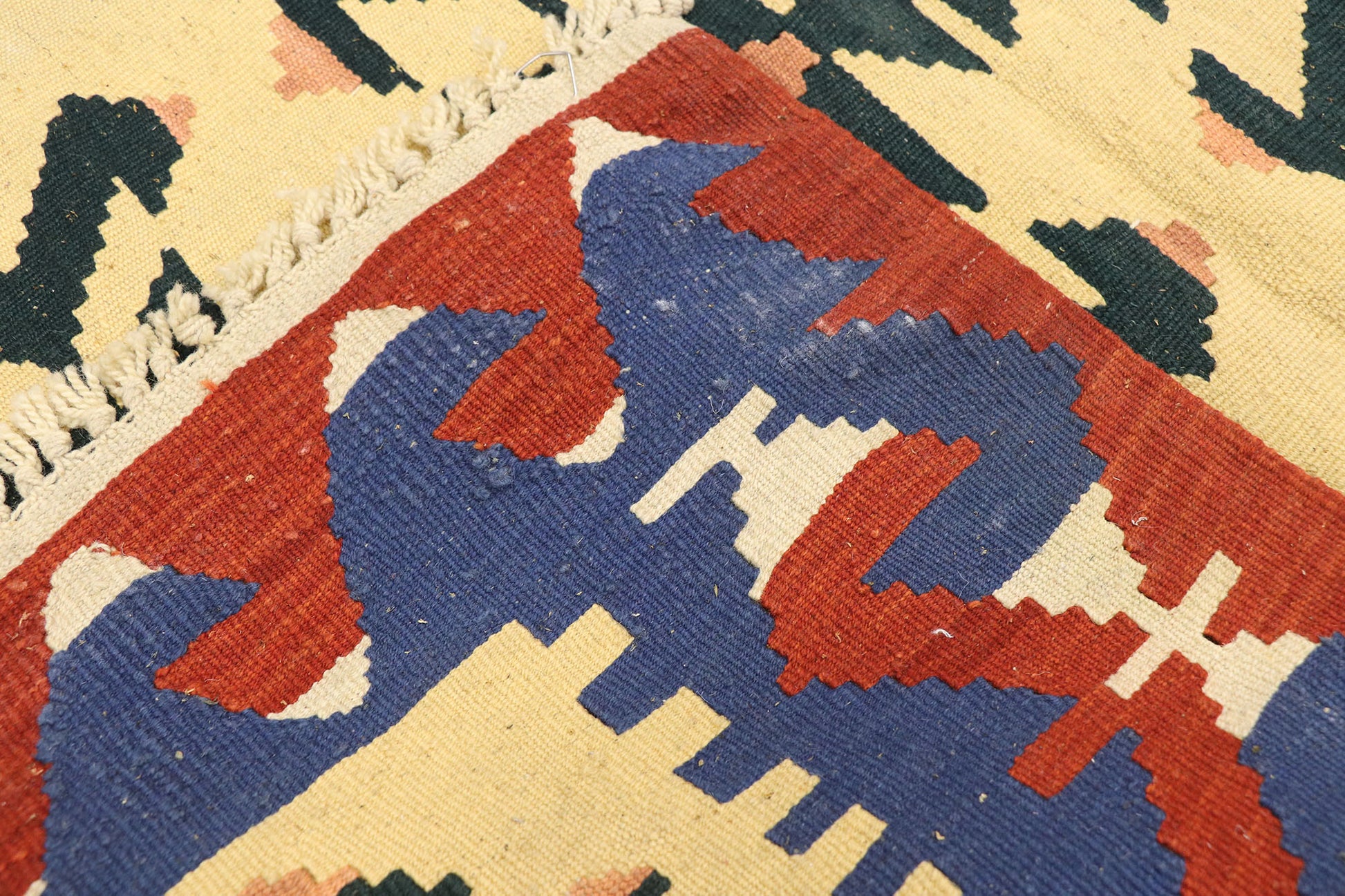 3 x 4 Vintage Persian Shiraz Kilim Rug 77955