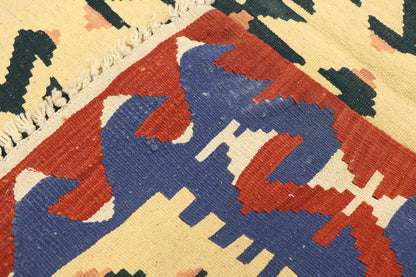 3 x 4 Vintage Persian Shiraz Kilim Rug 77955