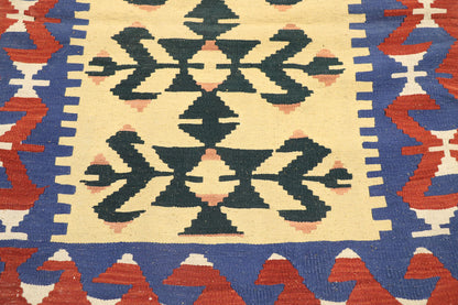 3 x 4 Vintage Persian Shiraz Kilim Rug 77955