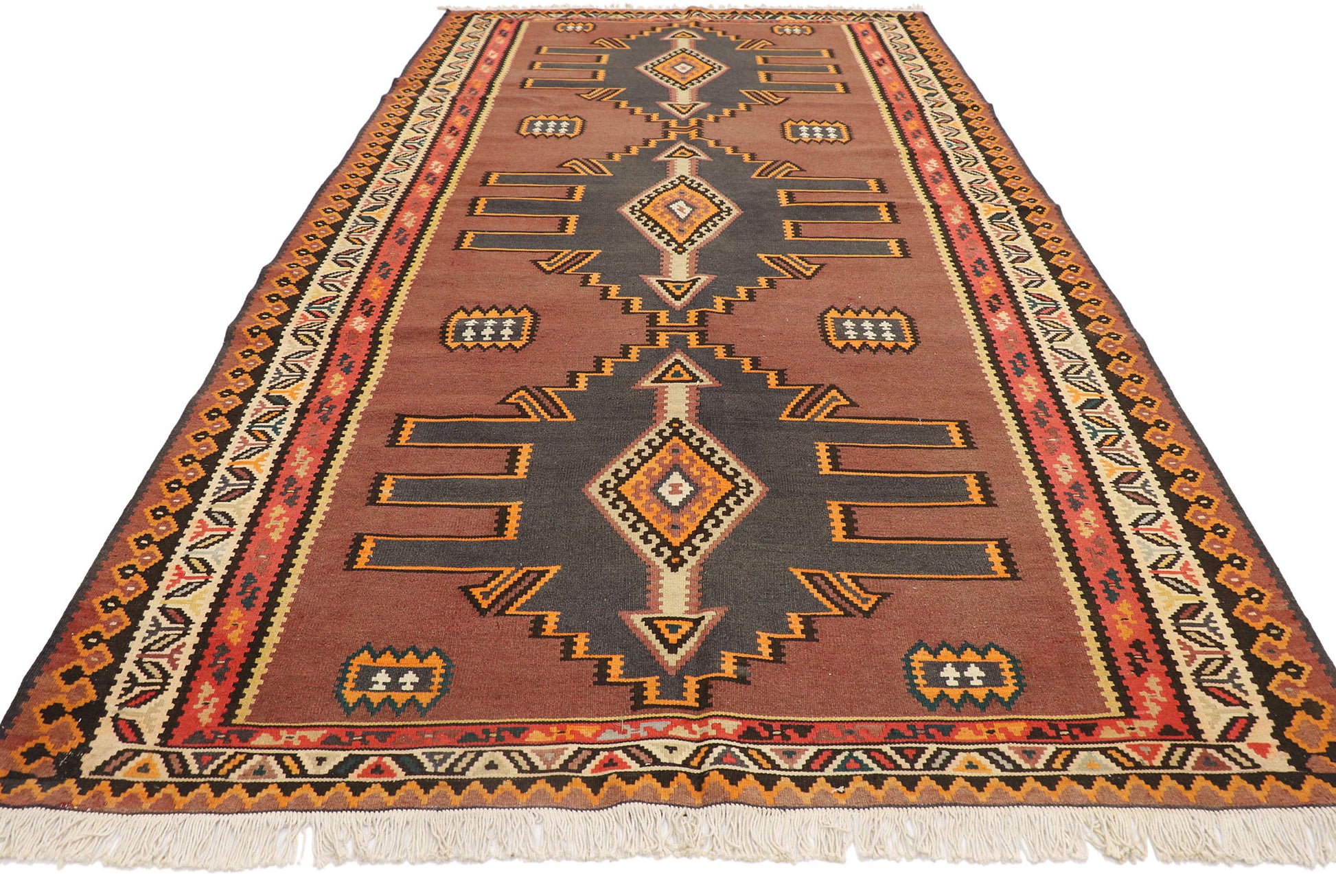 6 x 10 Vintage Turkish Kilim Rug 77956