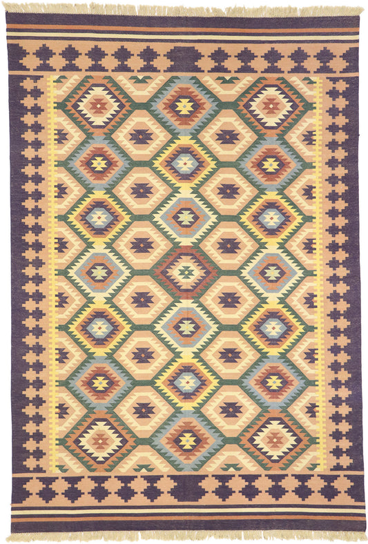 6 x 9 Vintage Afghan Kilim Rug 77957