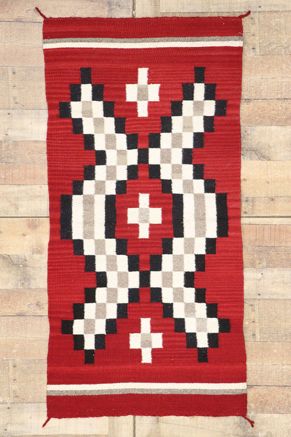 2 x 5 Vintage Eye Dazzler Navajo Rug 77958