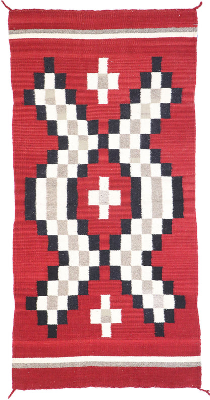 2 x 5 Vintage Eye Dazzler Navajo Rug 77958