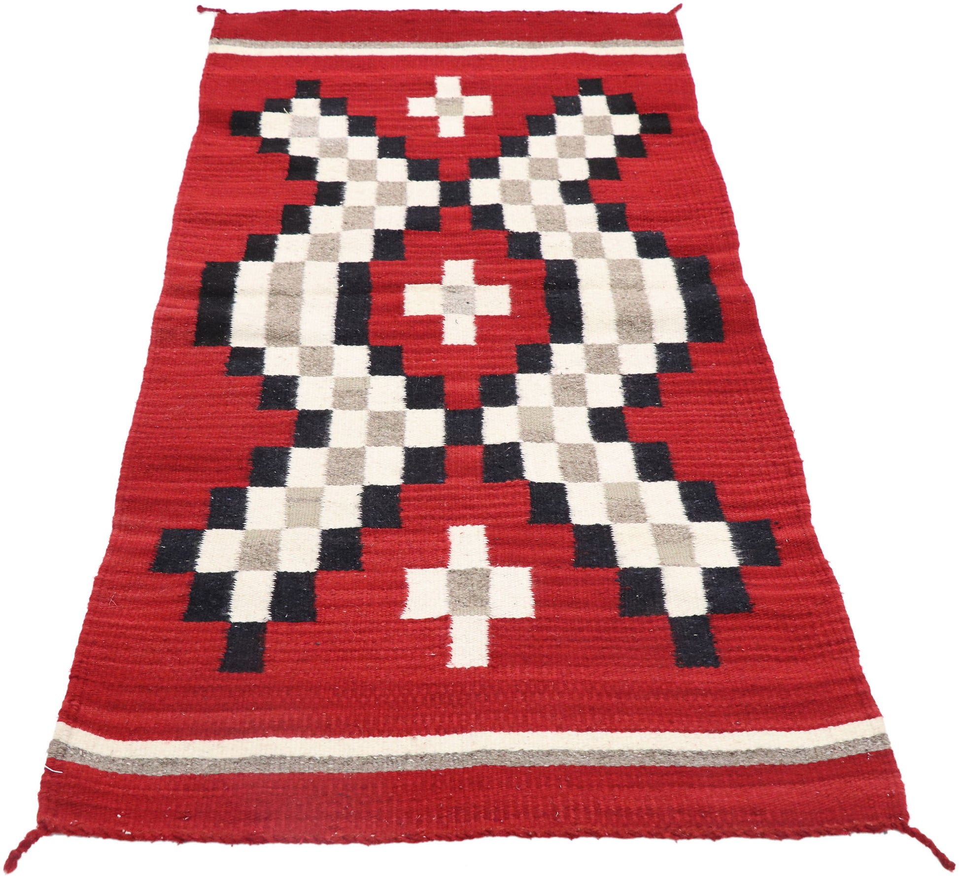 2 x 5 Vintage Eye Dazzler Navajo Rug 77958