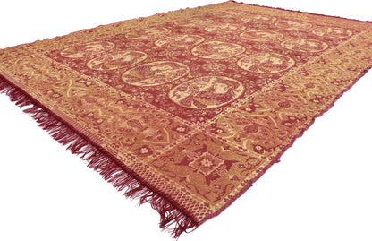 6 x 9 Vintage Persian Pictorial Rug 77960