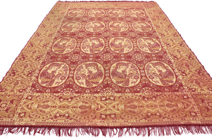 6 x 9 Vintage Persian Pictorial Rug 77960