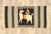 3 x 5 Vintage Mexican Kilim Sarape Rug 77962