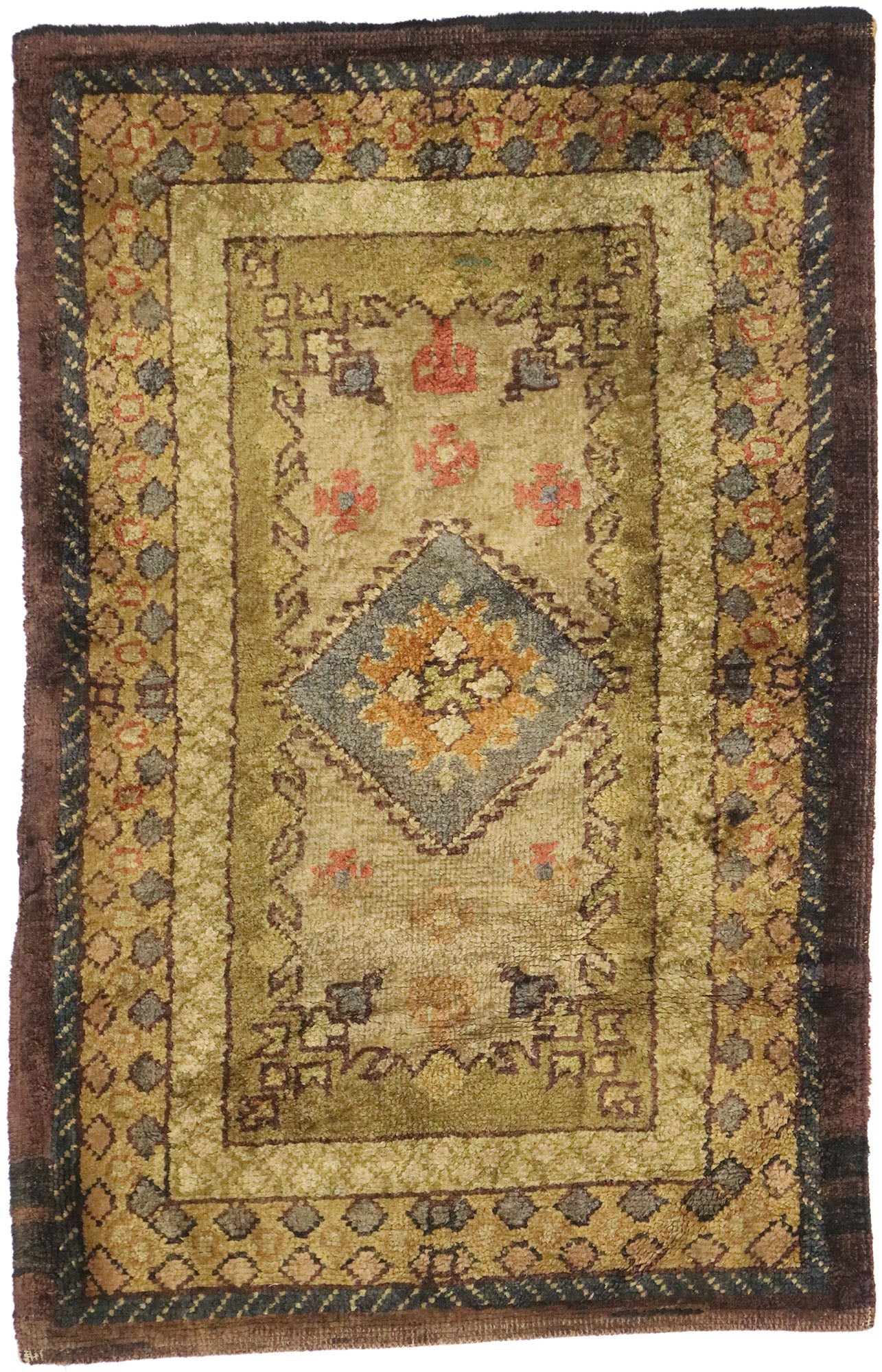2 x 4 Vintage Portuguese Rug 77963