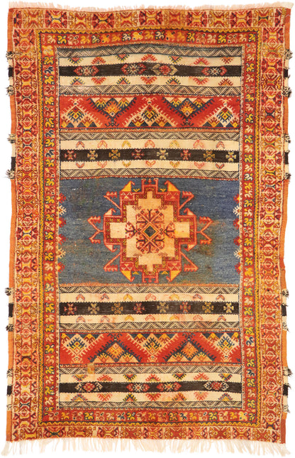 5 x 7 Vintage Turkish Oushak Rug 77968