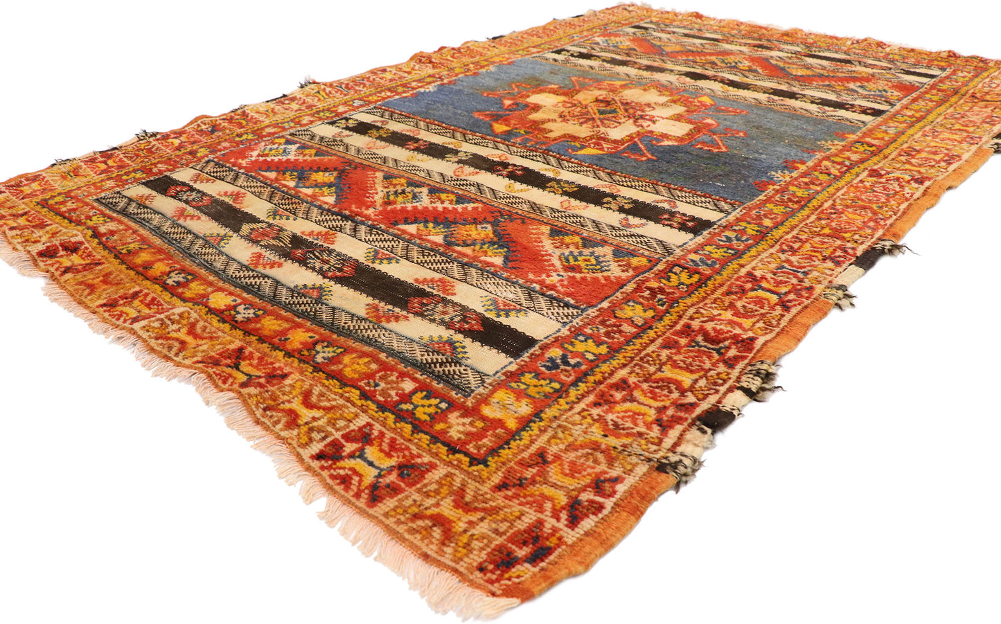 5 x 7 Vintage Turkish Oushak Rug 77968