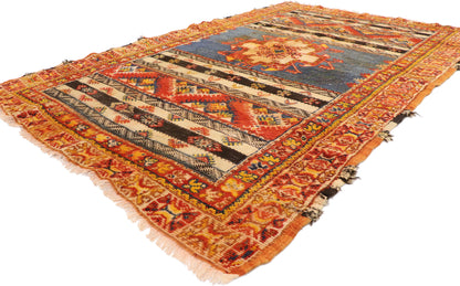 5 x 7 Vintage Turkish Oushak Rug 77968