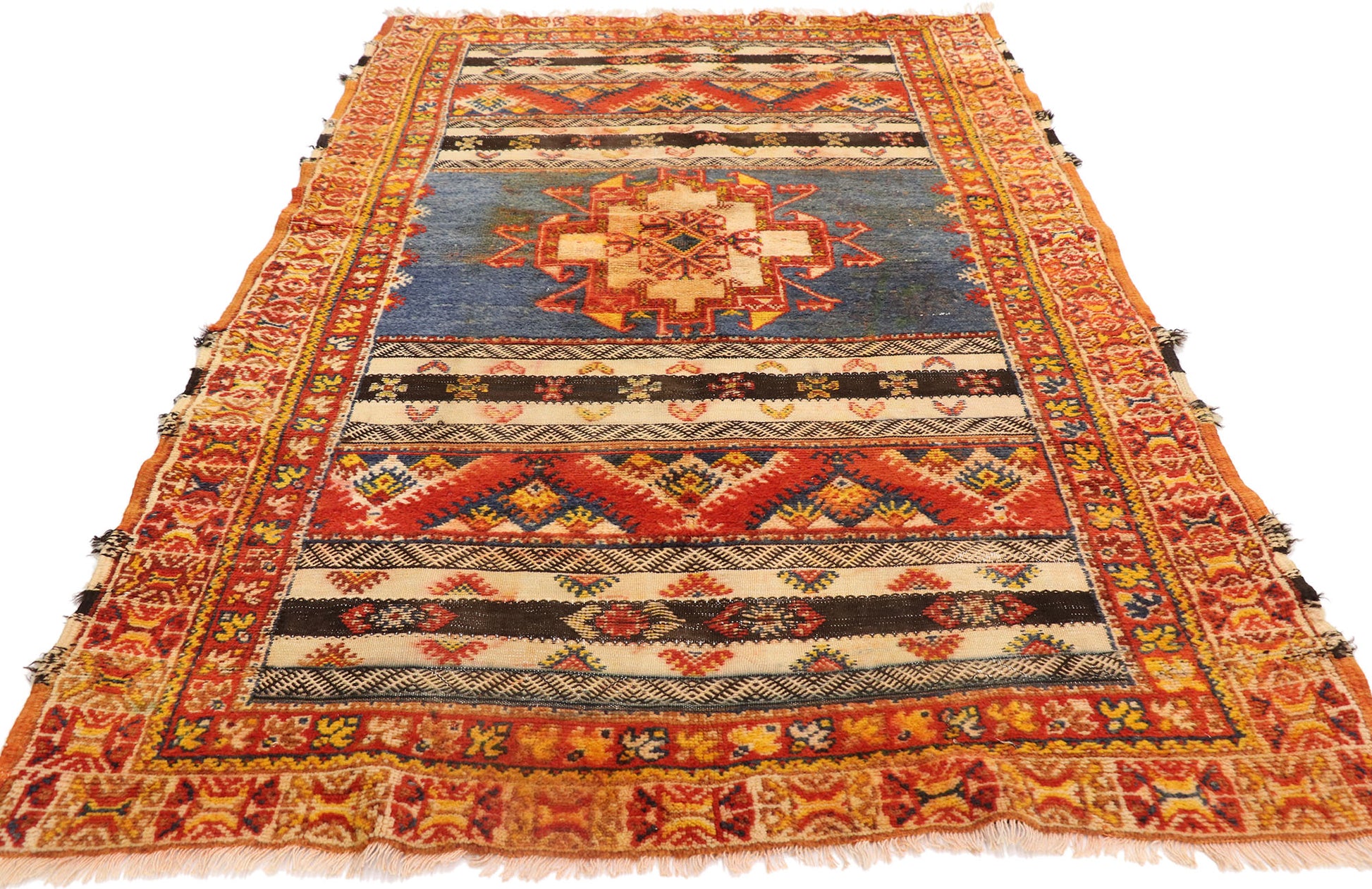 5 x 7 Vintage Turkish Oushak Rug 77968