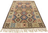4 x 6 Vintage Persian Shiraz Kilim Rug 77970
