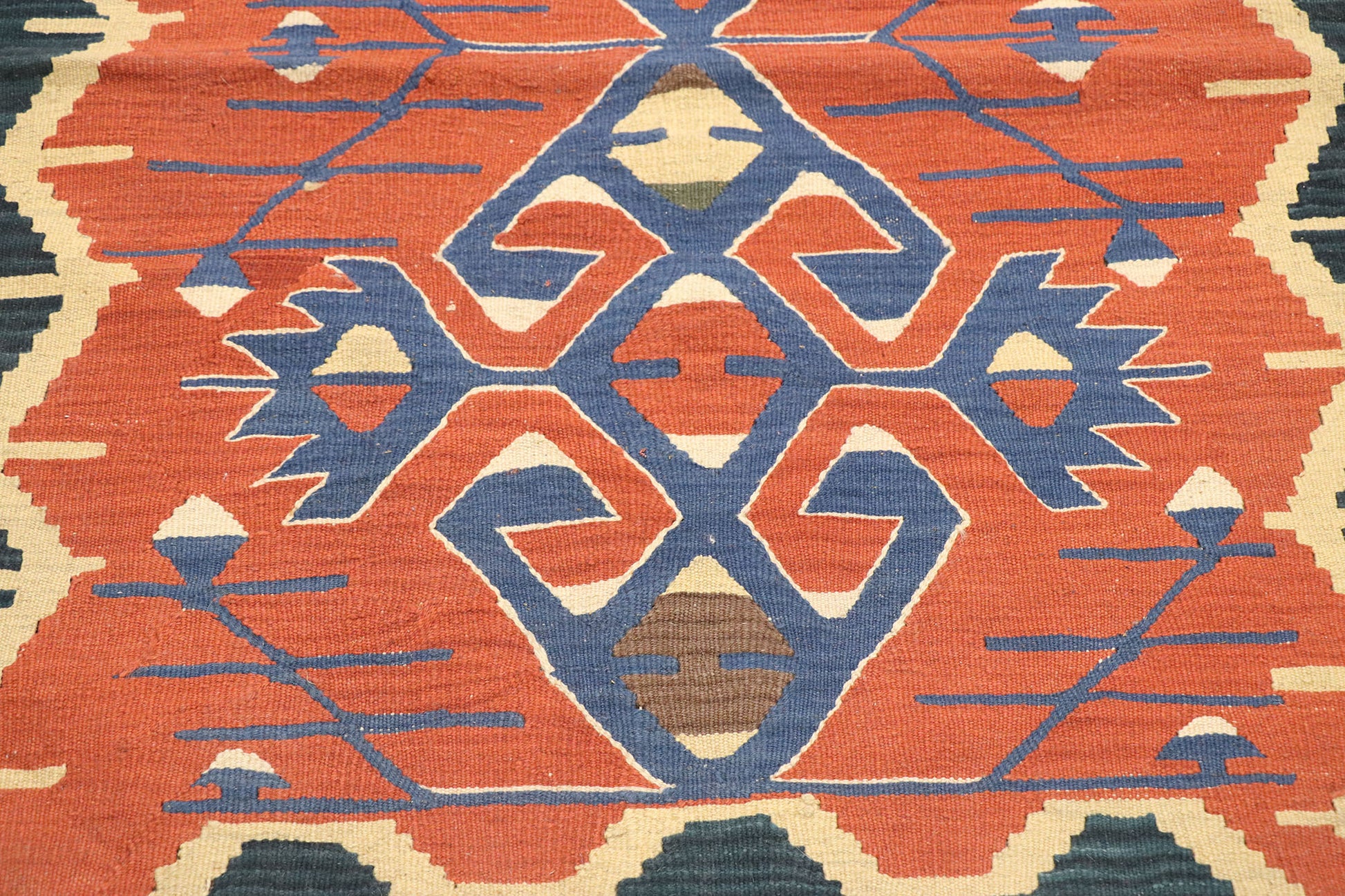 3 x 4 Vintage Persian Shiraz Kilim Rug 77971