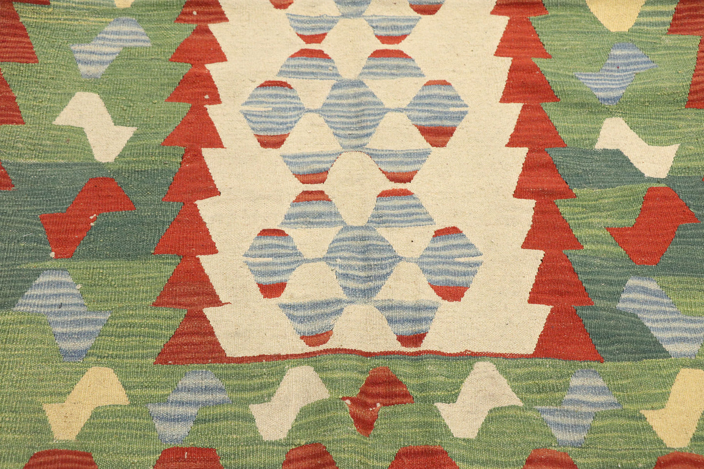 4 x 6 Vintage Persian Shiraz Kilim Rug 77977