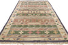 5 x 9 Vintage Indian Stone Wash Dhurrie Rug 77985