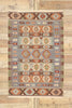 4 x 6 Vintage Persian Shiraz Kilim Rug 77988