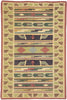 4 x 6 Vintage Indian Stone Wash Dhurrie Rug 77989