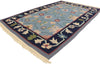 4 x 6 Vintage Romanian Floral Kilim Rug 77991