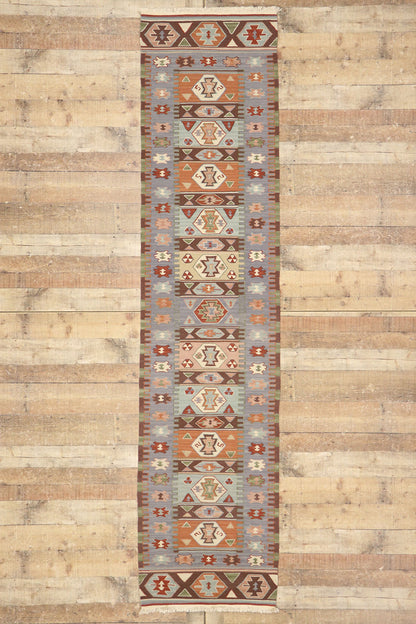 2 x 10 Vintage Persian Shiraz Kilim Rug 77993