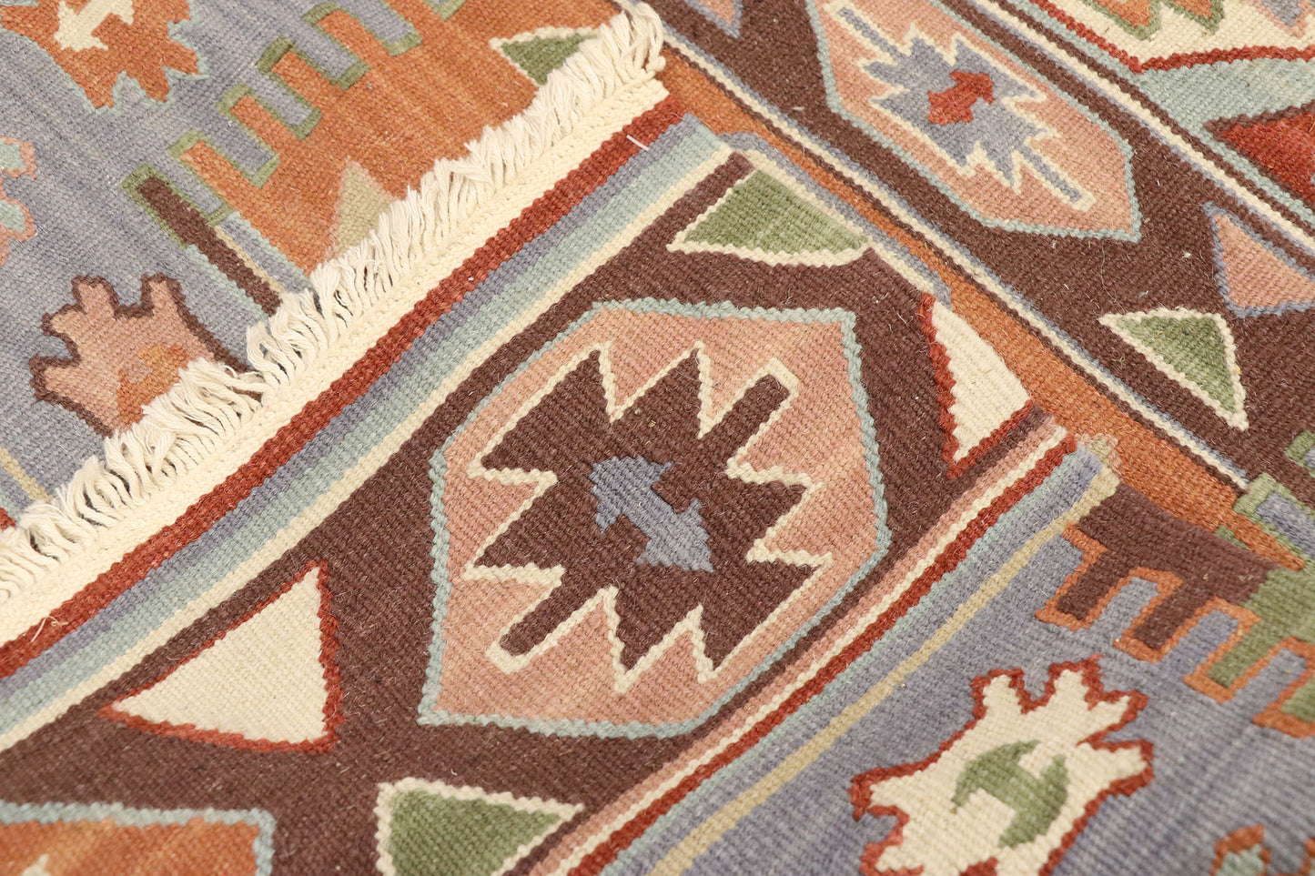 2 x 10 Vintage Persian Shiraz Kilim Rug 77993