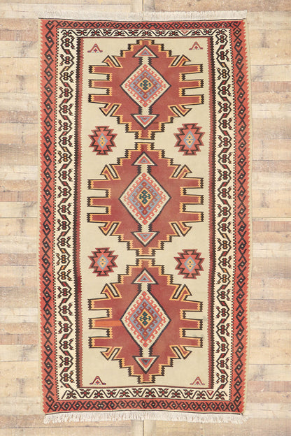 5 x 10 Vintage Turkish Kilim Rug 78005