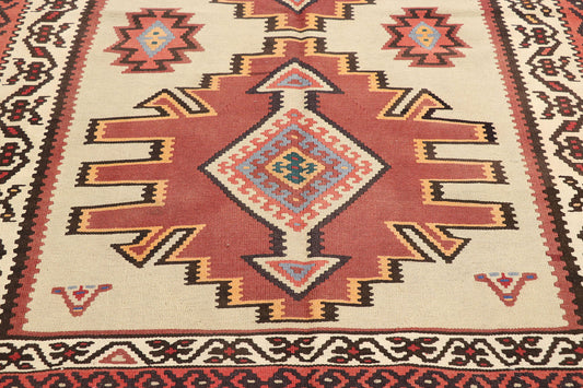 5 x 10 Vintage Turkish Kilim Rug 78005