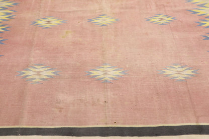 6 x 11 Vintage Afghan Dhurrie Rug 78006