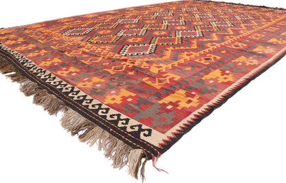 9 x 14 Vintage Afghan Kilim Rug 78008