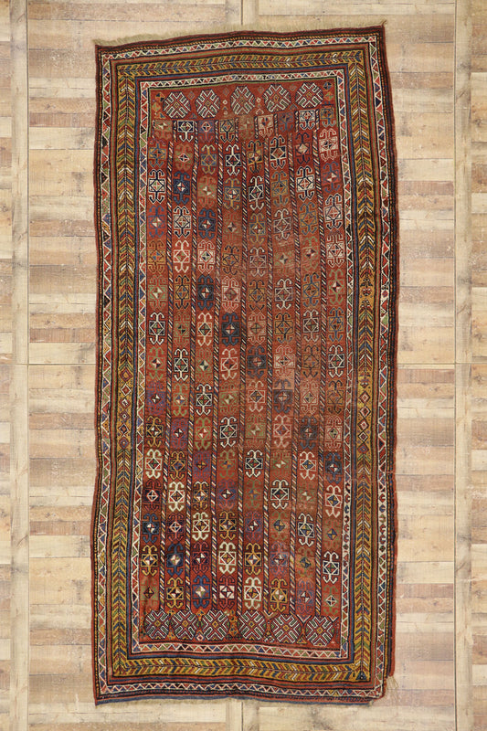 6 x 13 Antique Afghan Bashir Rug 78010