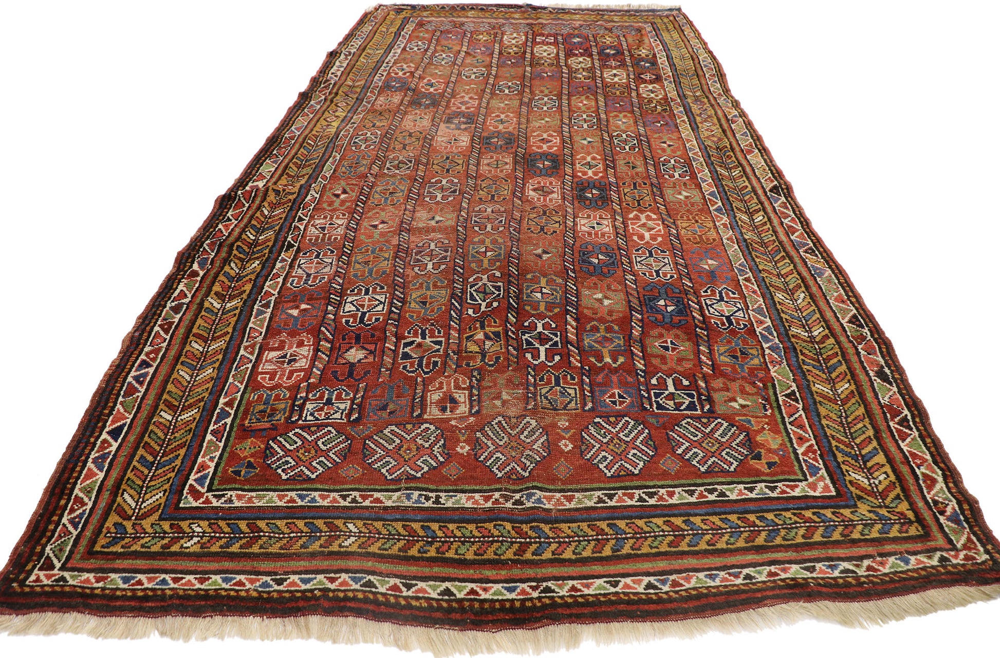 6 x 13 Antique Afghan Bashir Rug 78010