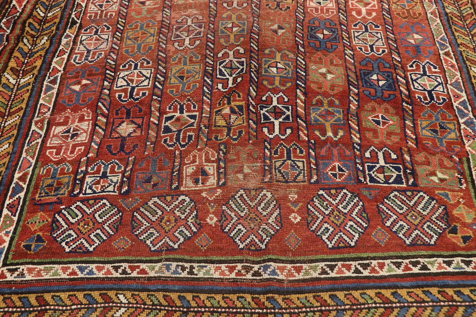 6 x 13 Antique Afghan Bashir Rug 78010